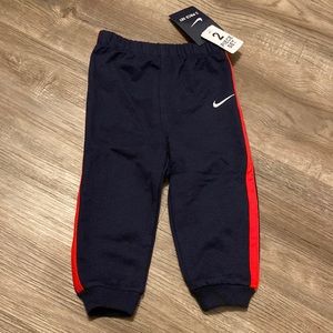 Nike sweat pant bottoms size 9/12 months